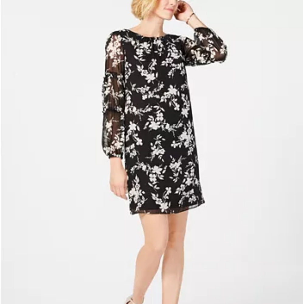 Jessica HowardFloral Chiffon Ruffle Dress 8 - Picture 2 of 11